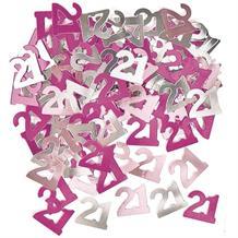 Pink Glitz Party 21st Birthday Table Confetti | Decoration