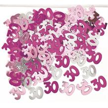 Pink Glitz Party 30th Birthday Table Confetti | Decoration
