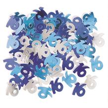 Blue Glitz Party 16th Birthday Table Confetti | Decoration