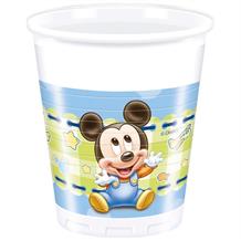 Baby Mickey Mouse Gingham Party Cups