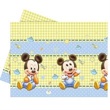 Baby Mickey Mouse Gingham Party Tablecover | Tablecloth