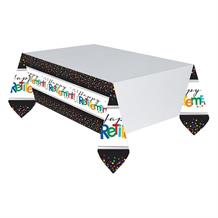 Happy Retirement Confetti Dots Party Tablecover | Tablecloth