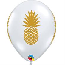 Gold Pineapple | Tropical 11" Qualatex Latex Party Balloons