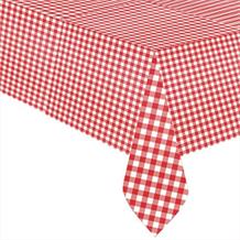 Red and White Gingham Style Picnic Party Tablecover | Tablecloth