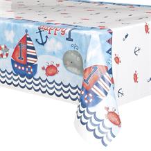 Nautical Boys 1st Birthday Party Tablecover | Tablecloth