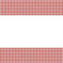 Red Gingham Plastic Tablecover | Tablecloth