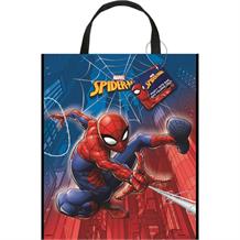 Spiderman Plastic Party Tote Favour Bag