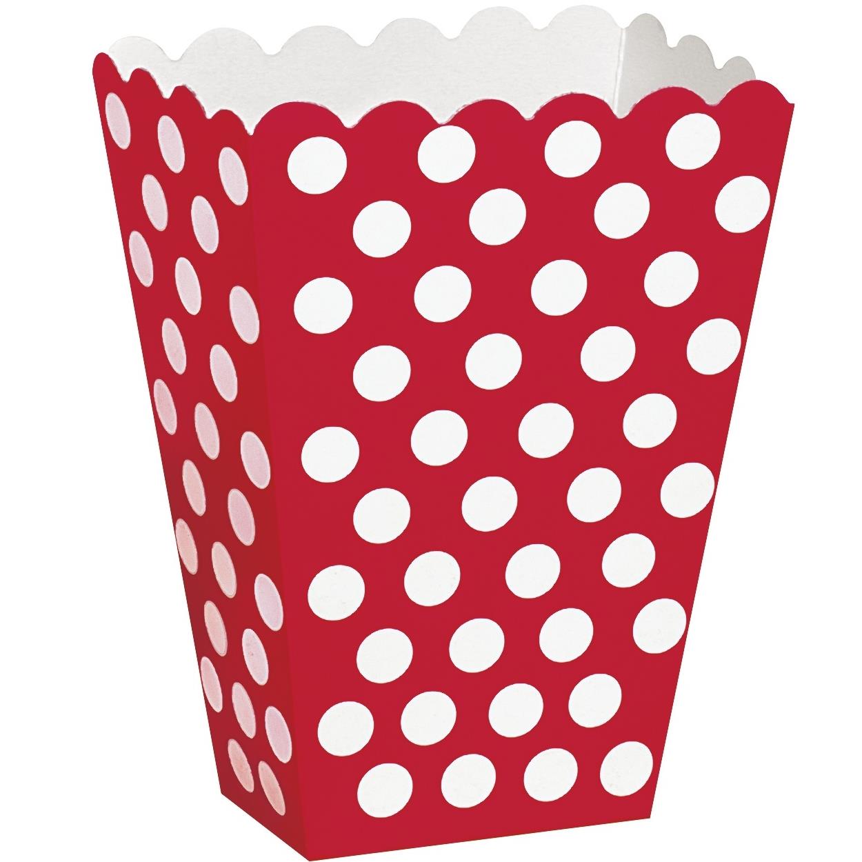 Red Polka Dot Party Treat Boxes