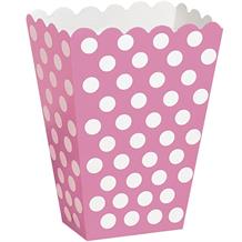 Hot Pink Polka Dot Party Treat Boxes