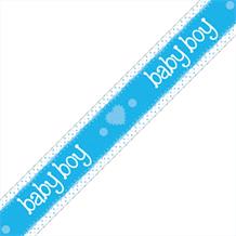 Blue Baby Boy Party Foil Banner | Decoration