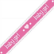Pink Baby Girl Party Foil Banner | Decoration