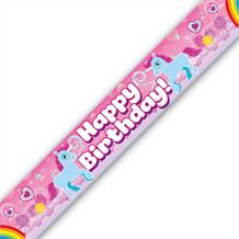 Unicorn Happy Birthday Foil Banner | Decoration