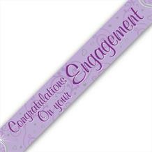 Congratulations on Your Engagement Foil Banner | Decoration
