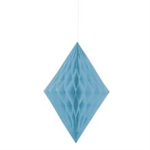 Baby Blue Honeycomb Diamond Party Hanging Decorations