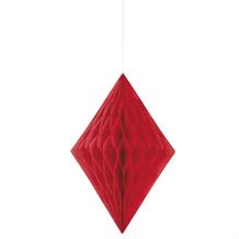 Red Honeycomb Diamond Party Hanging Decorations