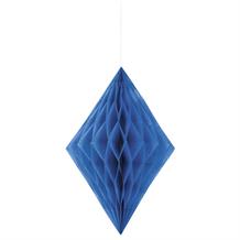 Royal Blue Honeycomb Diamond Party Hanging Decorations