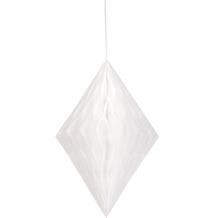 White Honeycomb Diamond Party Hanging Decorations