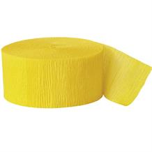Yellow Crepe Party Streamer Decoration