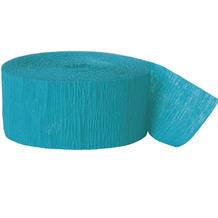 Teal Blue Crepe Party Streamer Decoration