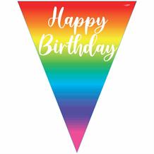 Rainbow Happy Birthday Bunting Decoration | Party Save Smile