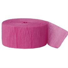 Hot Pink Crepe Party Streamer Decoration