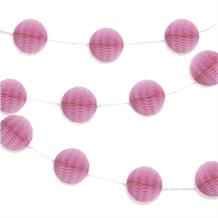 Hot Pink Mini Honeycomb Garland Party Hanging Decorations