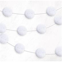 White Mini Honeycomb Garland Party Hanging Decorations