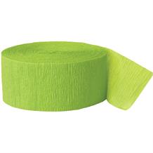 Lime Green Crepe Party Streamer Decoration