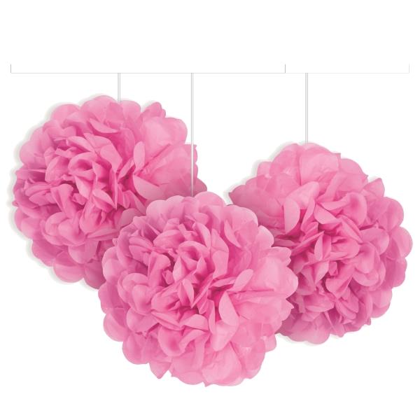 Hot Pink 9 Puff  Ball  Party  Hanging Decorations  Buy Online