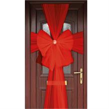 Red Eleganza Door Bow | Decoration