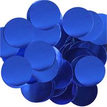 10mm Metallic Royal Blue Confetti 50 grams | Party Save Smile