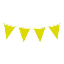 Lime green bunting flag banner.
