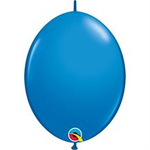 Dark Blue Quick Link 12" Qualatex Helium Quality Decorator Latex Party Balloons