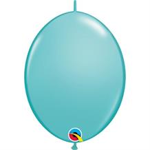 Caribbean Blue Quick Link 12" Qualatex Helium Quality Decorator Latex Party Balloons