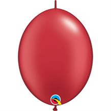 Pearl Ruby Red Quick Link 12" Qualatex Helium Quality Decorator Latex Party Balloons