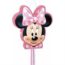 Minnie Mouse Shaped Pull Pinata Party Game | Decoration