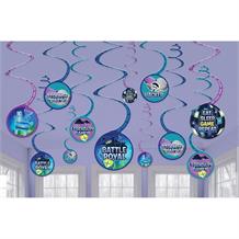 Battle Royal | Gaming Party Hanging Swirl Decorations