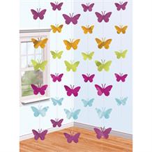 Butterfly | Pink | Green | Purple | Blue Hanging String Party Decorations