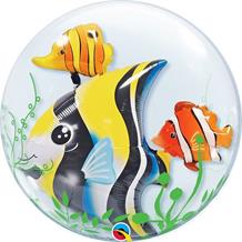 Tropical Fish | Ocean Qualatex Double Bubble Party Balloon