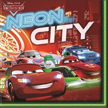Disney Cars Neon Party Napkins | Serviettes