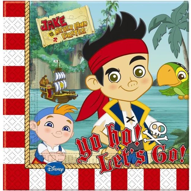 Jake /& The Never land Pirates 1.9m Flag Banner Decorations Birthday Party