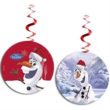 Olaf Christmas Party Hanging Swirl Decorations