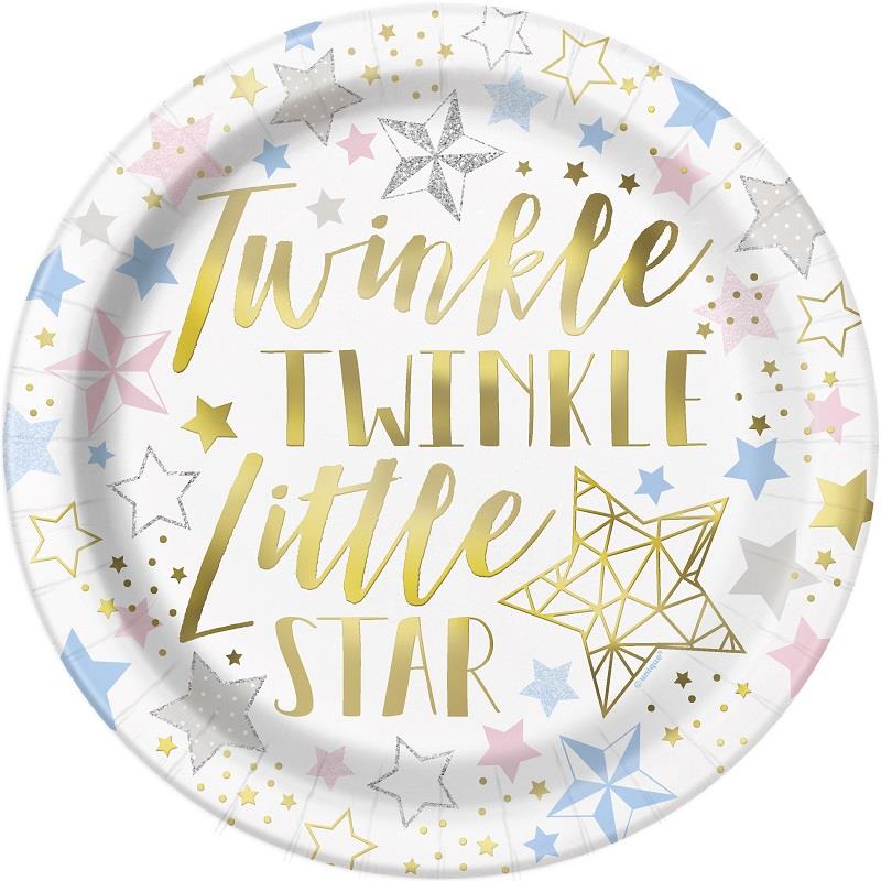 Twinkle Twinkle Little Star Party 23cm Party Plates