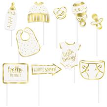 Baby Shower | Gold Photo Booth Party Props