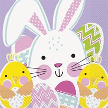 Easter | Rabbits | Lilac Napkins | Serviettes
