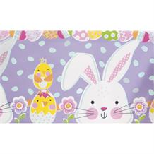Easter | Rabbits | Lilac Plastic Tablecover | Tablecloth