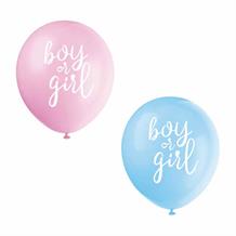 Gender Reveal Boy or Girl Balloons Party Latex Balloons