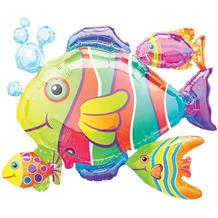 Tropical Fish Cluster Shaped Foil | Helium Balloon