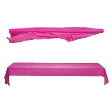 Hot Pink Plastic Party Tablecover Runner | Roll