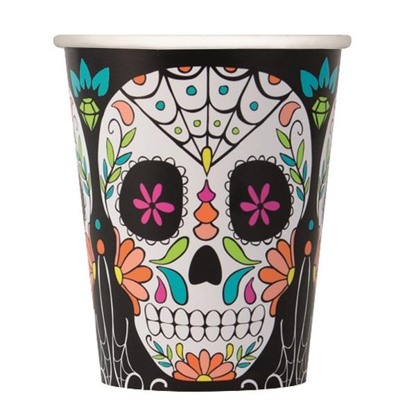 Day of the Dead Skull | Halloween Party Cups - Buy Online